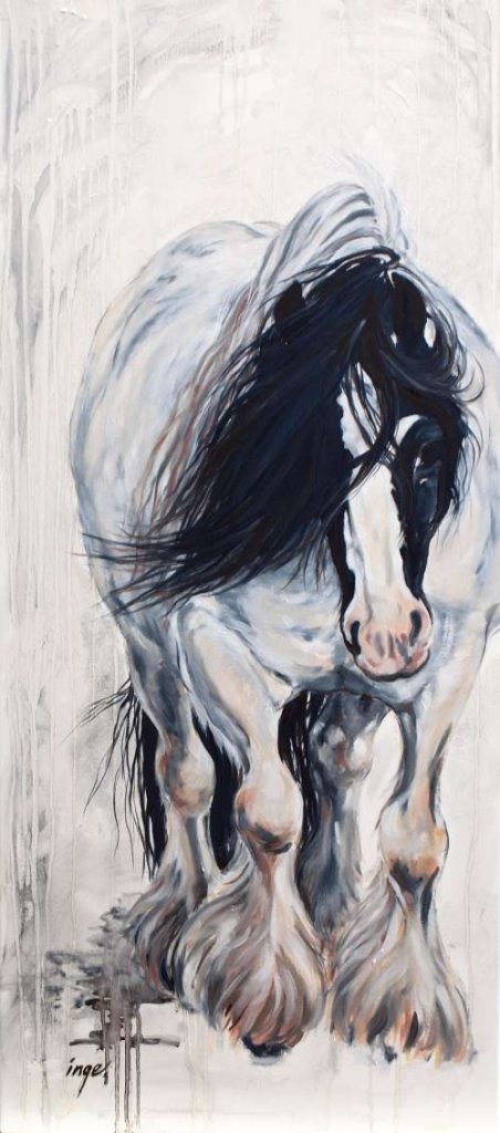 A Travellers Horse. There is something so soft and gentle over the big horses. Innocence and loyalty.